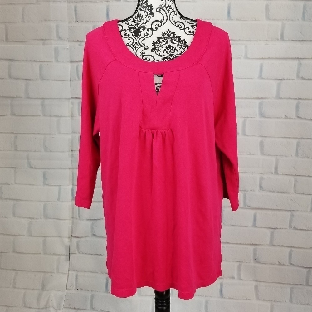 Carroll Reed sz 3x stretch knit 3/4 sleeve top